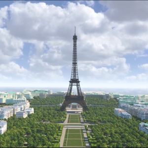 نمایش دادن 3D  بزرگترین سایت برج ایفل به لطف BIM