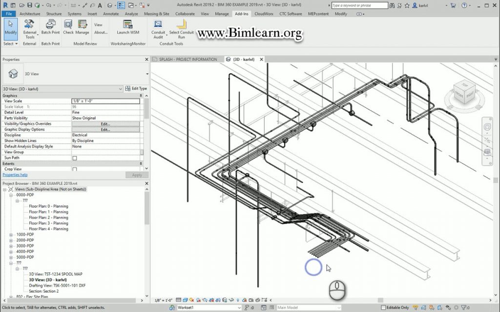 پلاگین Select Conduit Network برای رویت | BIM Learn