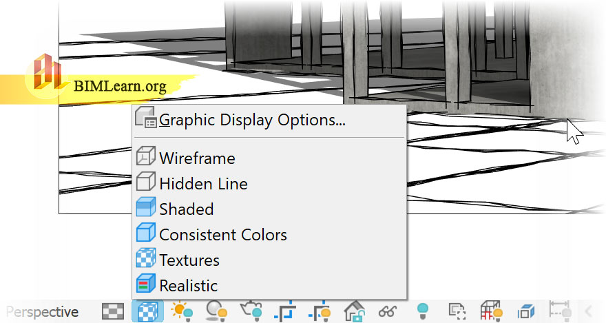  قسمت Visual Style نرم افزار 2024 Revit گزینه جدید Texture 